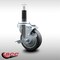 Service Caster 4'' SS Thermoplastic Rubber Swivel 1'' Expanding Stem Caster with Brake SCC-SSEX20S414-TPRB-TLB-1 - alternate 2